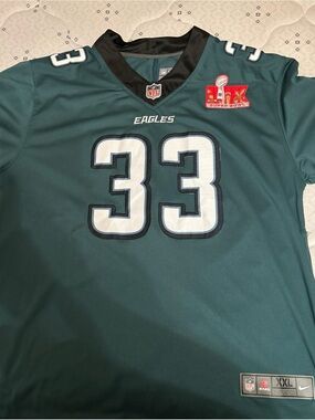 Nike Philadelphia Eagles #33 Teal and White Jersey
